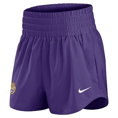 Women's Nike Purple LSU Tigers Performance One Dri-FIT High-Rise Shorts