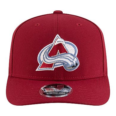 Men's New Era Burgundy Colorado Avalanche 9SEVENTY Stretch-Snap Adjustable Hat
