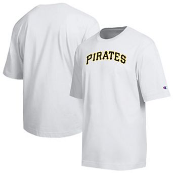 Men's Champion White Pittsburgh Pirates All Star Arched Chenille Wordmark T-Shirt