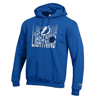 Men's Champion Royal Tampa Bay Lightning Powerblend Hoodie