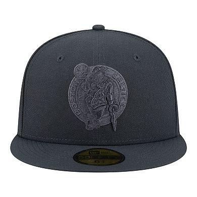 Men's New Era Charcoal Boston Celtics Tonal Color Pack 59FIFTY Fitted Hat