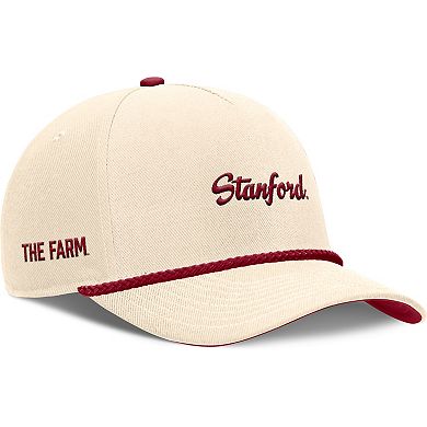 Unisex Nike Natural Stanford Cardinal Legacy Vintage Rope Rise Adjustable Hat