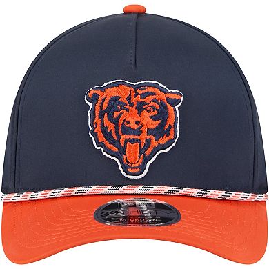 Men's Navy/Orange Chicago Bears Rope M-Crown A-Frame 39THIRTY Flex Hat