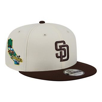 Men's New Era Cream/Brown San Diego Padres Localized 9FIFTY Snapback Hat
