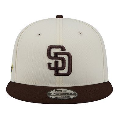 Men's New Era Cream/Brown San Diego Padres Localized 9FIFTY Snapback Hat