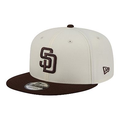 Men's New Era Cream/Brown San Diego Padres Localized 9FIFTY Snapback Hat