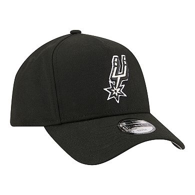 Youth New Era Black San Antonio Spurs 9FORTY A-Frame Adjustable Hat