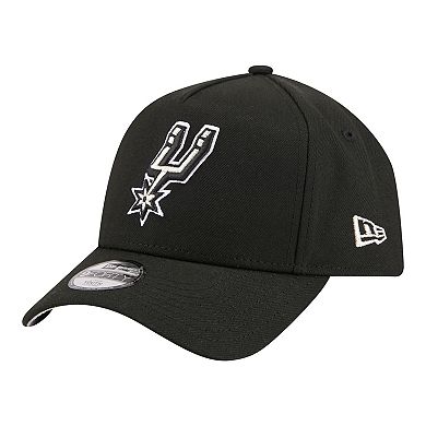 Youth New Era Black San Antonio Spurs 9FORTY A-Frame Adjustable Hat