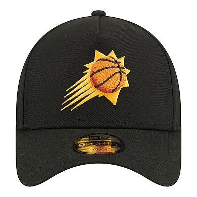 Youth New Era Black Phoenix Suns 9FORTY A-Frame Adjustable Hat