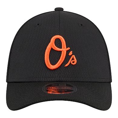 Men's New Era Black Baltimore Orioles Dash 39THIRTY Flex Hat