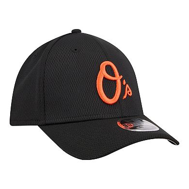 Men's New Era Black Baltimore Orioles Dash 39THIRTY Flex Hat