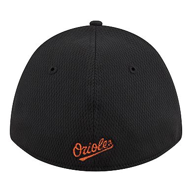 Men's New Era Black Baltimore Orioles Dash 39THIRTY Flex Hat