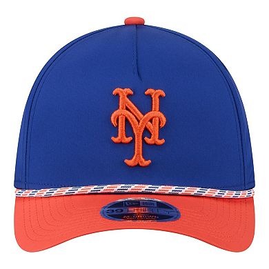 Men's New Era Royal/Orange New York Mets Rope M-Crown A-Frame 39THIRTY Flex Hat