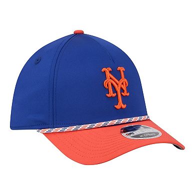 Men's New Era Royal/Orange New York Mets Rope M-Crown A-Frame 39THIRTY Flex Hat
