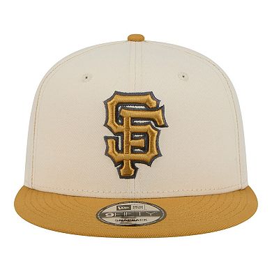 Men's New Era Light Beige/Khaki San Francisco Giants 2-Tone Color Pack 9FIFTY Snapback Hat