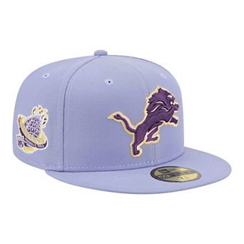 Men's New Era Light Purple Detroit Lions Lavender Bloom 59FIFTY Fitted Hat
