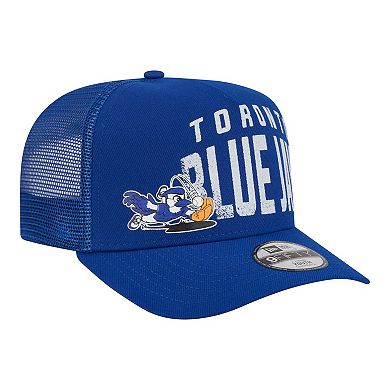 Youth New Era Royal Toronto Blue Jays Logo Fade A-Frame 9FIFTY Snapback Hat