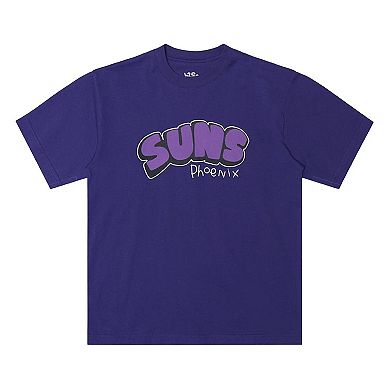 Men's b2Ss Purple Phoenix Suns Bubble Flare Logo T-Shirt