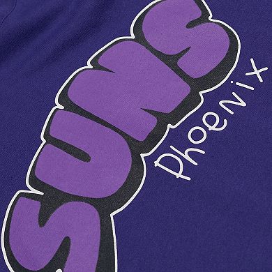 Men's b2Ss Purple Phoenix Suns Bubble Flare Logo T-Shirt
