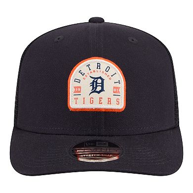 Men's New Era Navy Detroit Tigers Contest 9SEVENTY Adjustable Trucker Hat