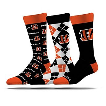 Unisex Strideline Cincinnati Bengals Business Knit Crew Socks Three-Pack Set