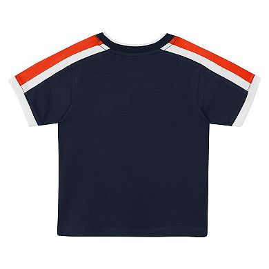 Preschool Outerstuff Navy Detroit Tigers Ground Ball T-Shirt & Shorts Set