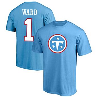 Men's Fanatics Cameron Ward Light Blue Tennessee Titans Big& Tall Name & Number T-Shirt