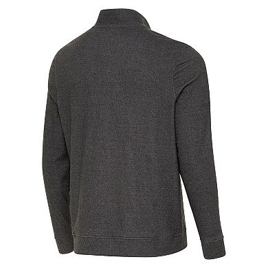 Men's Antigua Black Seattle Seahawks Super Bowl LX Champions Subtle Quarter-Zip Pullover