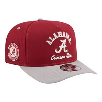 Men's New Era Crimson/Gray Alabama Crimson Tide Two-Tone Arched 9FIFTY Snapback Hat