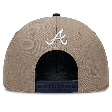 Men's Nike Khaki Atlanta Braves Father's Day Rope Rise Adjustable Hat