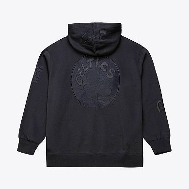Men's Mitchell & Ness Black Boston Celtics Phantom Fleece Hoodie