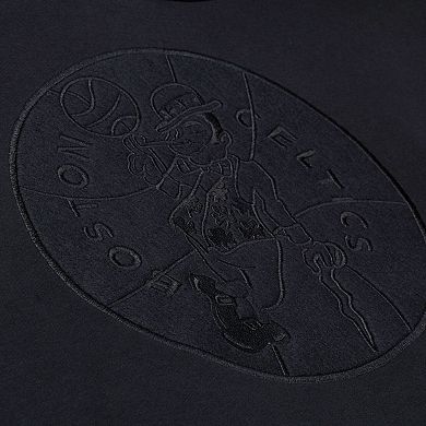 Men's Mitchell & Ness Black Boston Celtics Phantom Fleece Hoodie