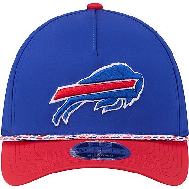 Men's Royal/Red Buffalo Bills Rope M-Crown A-Frame 39THIRTY Flex Hat