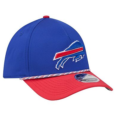 Men's Royal/Red Buffalo Bills Rope M-Crown A-Frame 39THIRTY Flex Hat