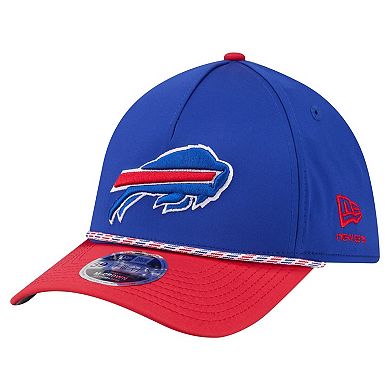 Men's Royal/Red Buffalo Bills Rope M-Crown A-Frame 39THIRTY Flex Hat