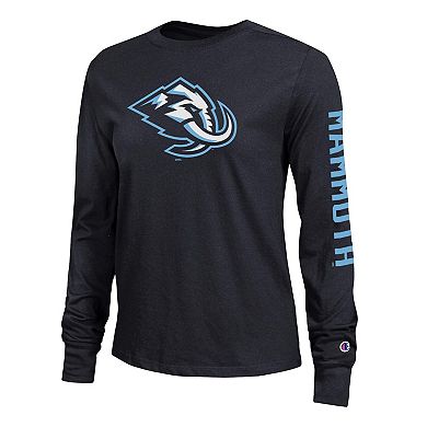 Women's Champion Black Utah Mammoth 2-Hit Long Sleeve T-Shirt