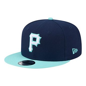 Men's New Era Navy/Turquoise Pittsburgh Pirates Two-Tone Color Pack 9FIFTY Snapback Hat