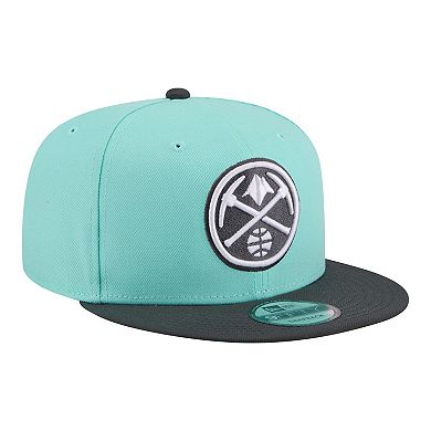 Men's New Era Turquoise/Charcoal Denver Nuggets Color Pack Two-Tone 9FIFTY Snapback Hat