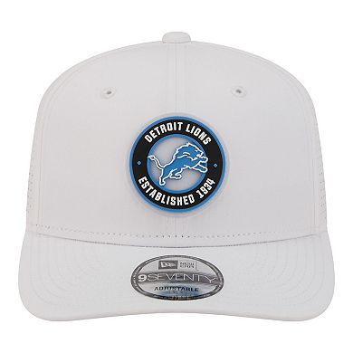 Men's New Era White Detroit Lions COOLERA 9SEVENTY Adjustable Hat