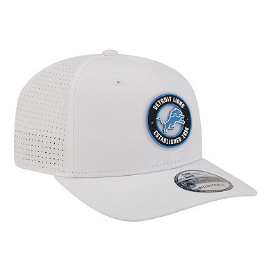 Men's New Era White Detroit Lions COOLERA 9SEVENTY Adjustable Hat