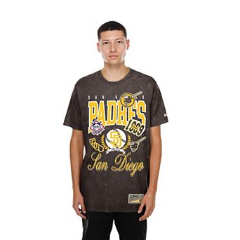 Men's New Era Brown San Diego Padres Mineral Wash T-Shirt