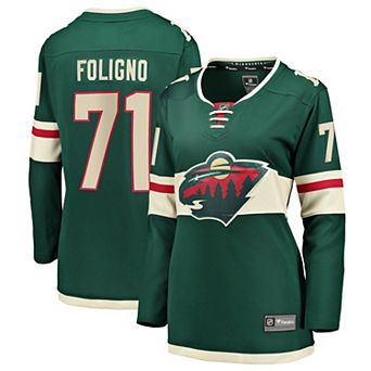 Women's Fanatics Nick Foligno Green Minnesota Wild Home Breakaway Jersey