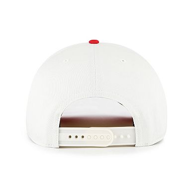 Men's '47 White Wisconsin Badgers Contemporary Basics Two-Tone Hitch Adjustable Hat