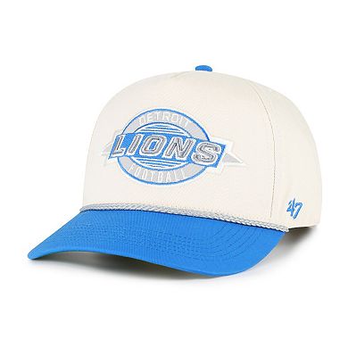 Men's '47 Natural Detroit Lions Frame Out Two Tone Hitch Adjustable Hat