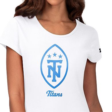 Women's Starter White Tennessee Titans Endzone T-Shirt
