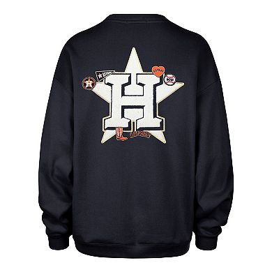Women's '47 x Stoney Clover Lane Navy Houston Astros Oversized Sweatshirt