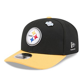 Men's New Era Black/Gold Pittsburgh Steelers 2026 NFL Draft 9SEVENTY Adjustable Hat