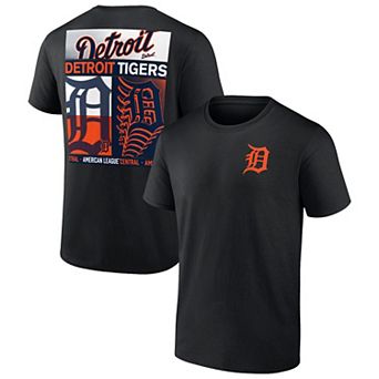 Men's Profile Black Detroit Tigers Big & Tall Two-Sided Graphic T-Shirt