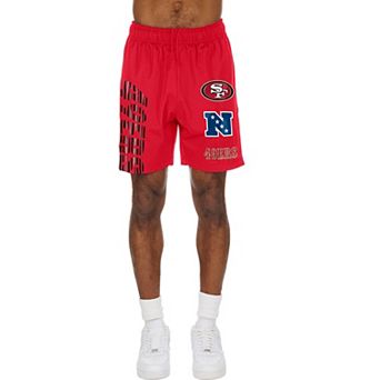 Men's New Era Scarlet San Francisco 49ers Match Shorts