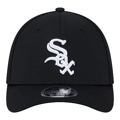 Men's New Era Black Chicago White Sox Dash 39THIRTY Flex Hat